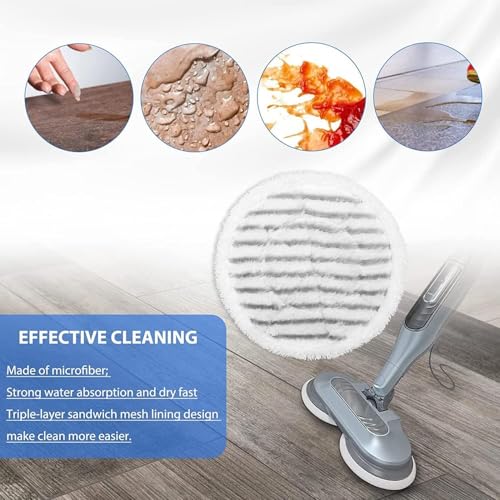12 Pack Sinnya Shark Steam Mop Replacement Pads S8001/S7000 Compatible