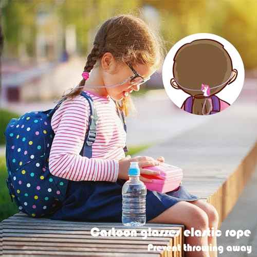10 PCS kids glasses strap adjustable Anti-Skid lanyards cord for girls prescription glasses sunglass with cute cartoon buckle unicorn theme
