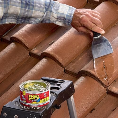 Flex Paste Rubberized Waterproof Sealant Paste - Clear, Half-Quart