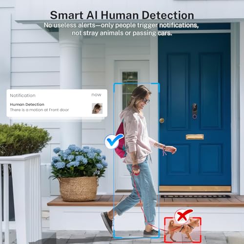 Orbitell 1080p Wi-Fi Video Doorbell Camera with Two-Way Audio Night Vision