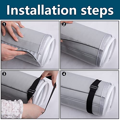 1 Pcs Portable Air Conditioner Hose Cover Wrap Insulation Sleeve - 58 Inch Universal Fit