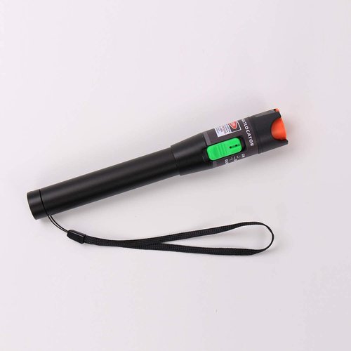 Fiber Visual Fault Locator 30mW 30KM, VFL Fiber Optic Cable Tester Meter, Red Light Pen Tester Adapt LC/FC/SC/ST Interface, Fiber Network Cable Test Kit Fiber Light Source Testers(Aluminum)