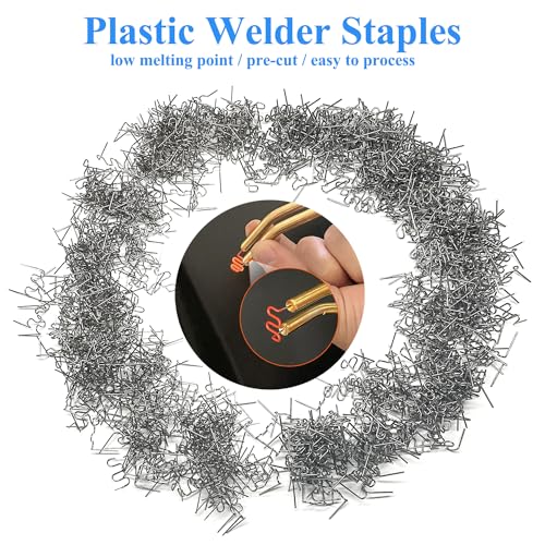 1000pcs 0.8mm Wave Plastic Welding Staples for Car Bumper & Crack Repair - Fgo-togo
