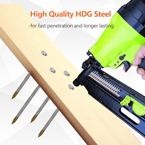 30° Framing Nails 4 Sizes Hot Dipped Galvanized Steel Pack of 320 - SITLDY