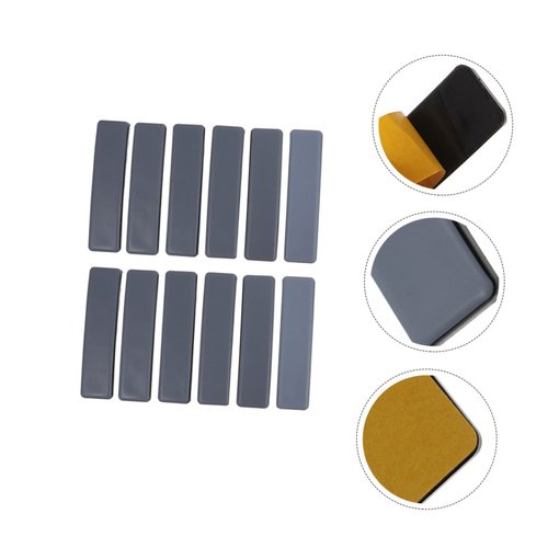 STOBOK 12pcs Furniture Slider Table Corner Crash Pads for Easy Movement Floor Protection Non-Slip Adhesive Furniture Feet for Hardwood Carpet Floors