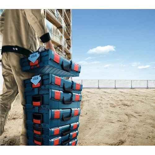 Bosch Bosch ORG72-RED Organizer Set for i-BOXX72, Part of Click and Go Mobile Transport System, 30-Piece, Blue/Red