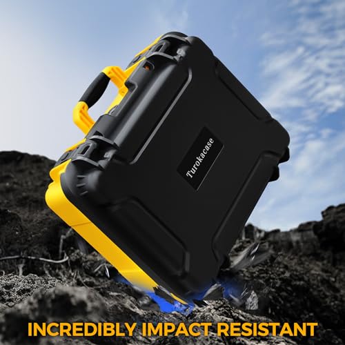 Storage Case for Dewalt Drill & Impact Driver, Hard Case with Custom Foam Insert, Fits 20V MAX Cordless Drill and Impact Driver, Battery & Charger - Durable Protective Box for Dewalt Tools (CASE ONLY)