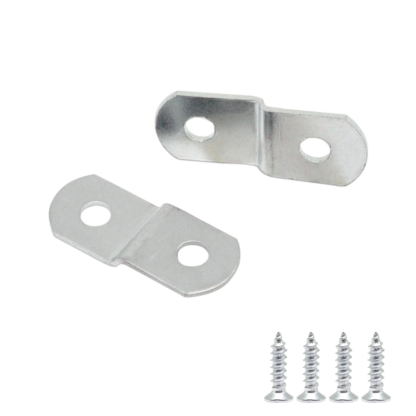 GDFYMI Offset Clips for Picture Framing, Z-Shape Canvas Mounting Clips with Mounting Hole, with Screws (20pcs, 2mm)