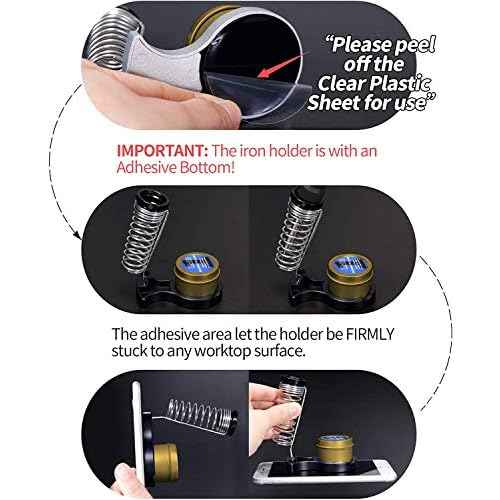 YIHUA 947-V Soldering Iron Kit with 3 LED Lights, Temperature Control, 5 Premium Solder Tips, Desoldering Pump, Indicator & ON/OFF Switch-60 Watts Soldering Iron, Solder Wire, Tip Cleaner, and more.