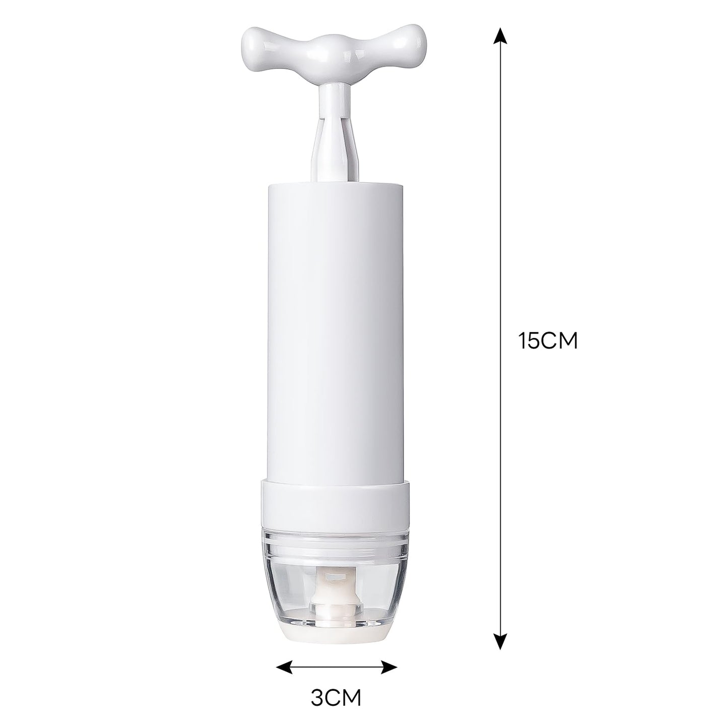 Mini Vacuum Pump Manual Portable Vacuum Sealer Pump for Sous Vide Bags Use in Clothes and Food 2-Pack
