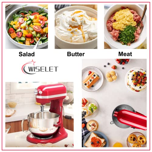 Stainless Steel Flat Beater for KitchenAid 5-6 Qt Bowl-Lift Mixers – Wiselet