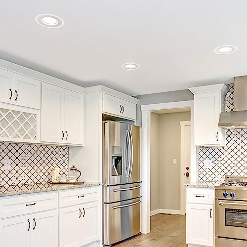 Maxxima 6-Inch Recessed Light Goof Rings - Can or Canless Trim, 12 Pack