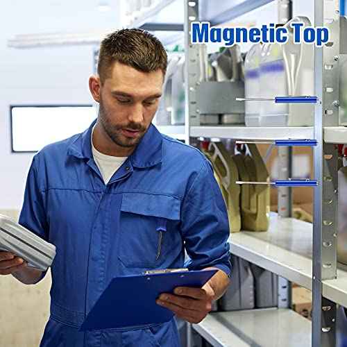 Zhehao 4 Pieces Pocket Screwdriver with Magnet Mini Slotted Head Magnetic Pocket Screwdriver with Mini Pry Bar Set Clips for Home Office Car Repair Tools Mechanics Electricians Technicians