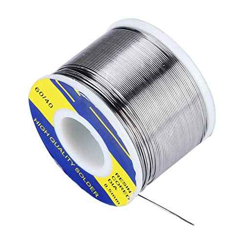 Solder Wire, 0.5mm 250g 60/40 Tin Rosin Core Solder Wire, Rosin Core Tin Solder, Roll of Welding Wire for Computer Repair Electrical Soldering