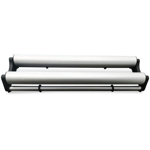 POVOKICI Aluminum Media Roll Holder Mobile Tray for DTF Film and Vinyl Film Finishing