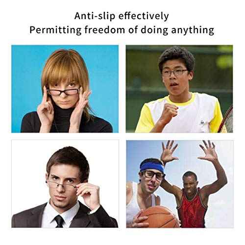 Eyeglasses Silicone Ear Hooks Retainers, Anti-Slip Holder Stoppers, Temple Tips Sleeve Retainer, Spectacle Stay for Eyeglasses, Sunglasses, Reading Glasses (White)