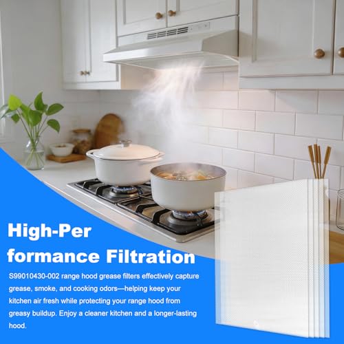 ENKTIK S99010430-002 2-Pack Range Hood Filter Replacement for Broan/Nutone - 13-7/8 x 15-3/4 x 3/8 in, 5-Layer Aluminum, Easy Install & Washable