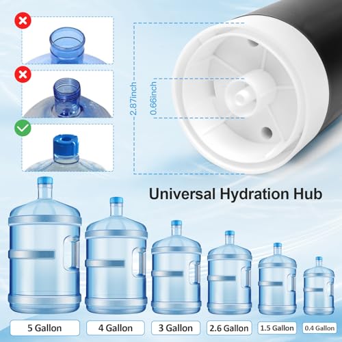 JOYHILL Black 5 Gallon Water Dispenser Pump Electric Water Jug Pump