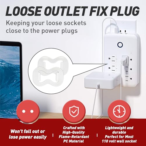 15-Pack Loose Outlet Fix Plug - Secure Power Connection Prevents Loose Sockets