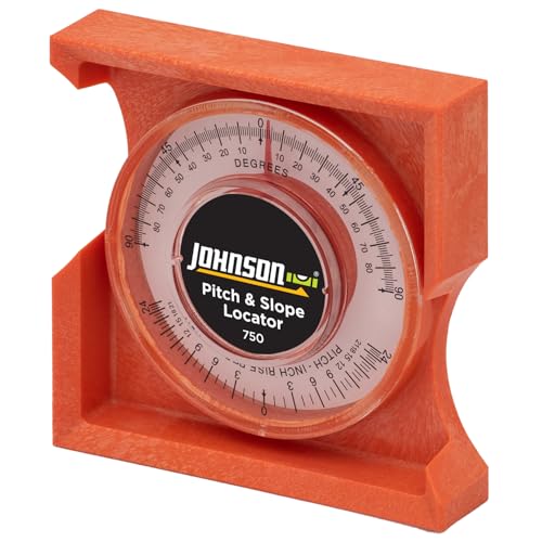 Johnson Pitch & Slope Locator – 750, Orange, with Acrylic Lens & Dual 0-90° Readouts