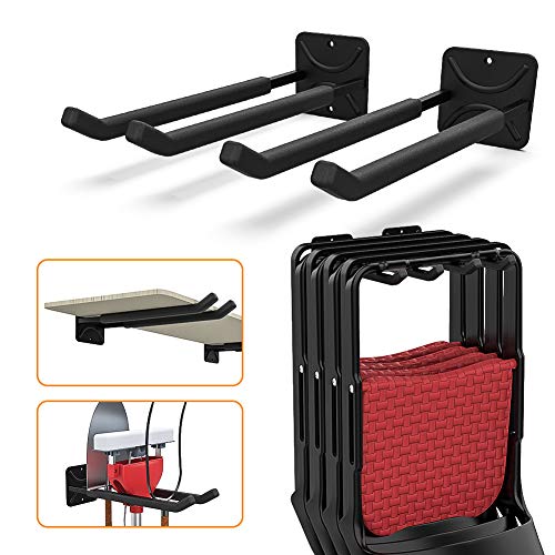 TORACK 2-Pack 12.4-inch Heavy Duty Wall Mount Garage Hooks with Rubber Coating