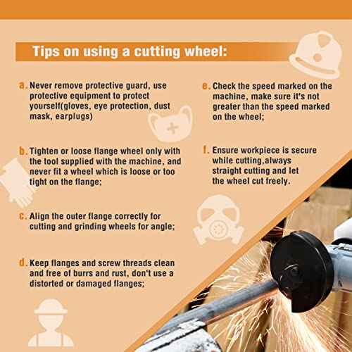 WORKPRO 10-Pack Cut-Off Wheels, 4-1/2 x 7/8-inch Metal&Stainless Steel Cutting Wheel, Thin Metal Cutting Disc for Angle Grinder