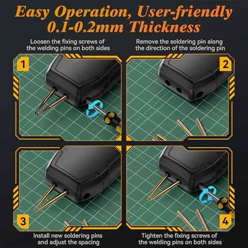 Battery Spot Welder, Awgem Battery Welder 99 Gear Handheld Spot Welder with LCD Screen Auto/Humanized Manual Modes, Portable Spot Welding Machine for Welding Nickel Strips and Iron