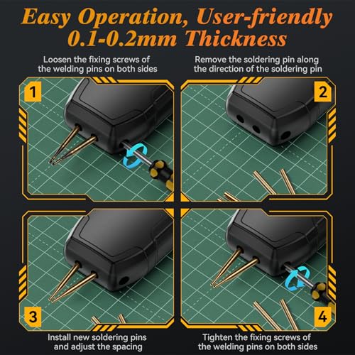 Battery Spot Welder, Awgem Battery Welder 99 Gear Handheld Spot Welder with LCD Screen Auto/Humanized Manual Modes, Portable Spot Welding Machine for Welding Nickel Strips and Iron