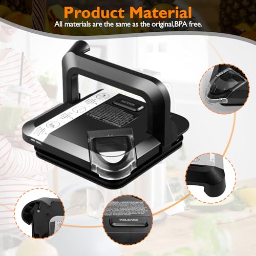 Replacement Locking Lid for Ninja 72 OZ Blenders - Model BL610/BL671 – BPA Free, Dishwasher Safe