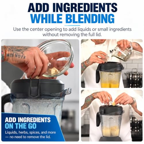 Lid Plug Replacement for Vitamix 64oz Low Profile Containers – 2-Pack (Pro750/7500/5300/6500/300)