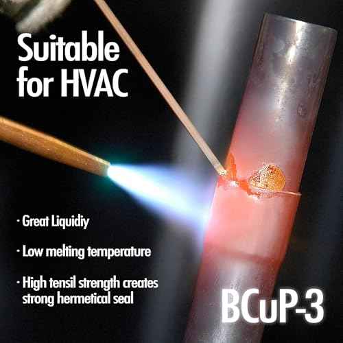 40 Sticks Brazing Rods Bcup-3 5% Silver Solder Phos Copper Brazing Alloys Flat Welding Rods Industry 0.050" x 1/8" x 10" for Air Conditioning Refrigerator Cold Storage HVAC Units