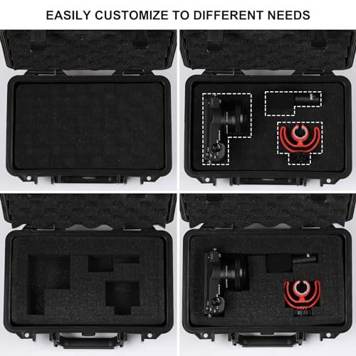 Mayouko IP67 Waterproof Tool Box with Foam Insert, 11.6 x 8.3 x 3.9 in – Shockproof Hard Case