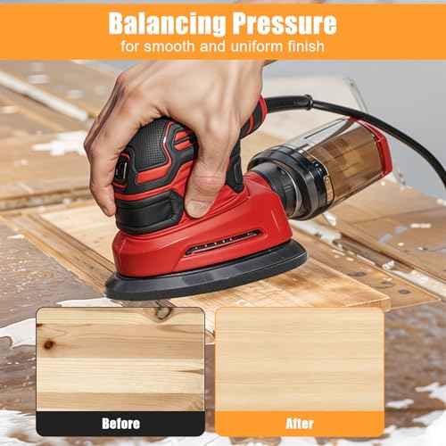 3 Pack Mouse Sander Pads Foam Sanding Pads Detail Sander Pads with 5 Holes Mouse Sander Sandpaper Backing Pad for Sander Accessories Replacement Flexibility & Balancing Sanding Pressure