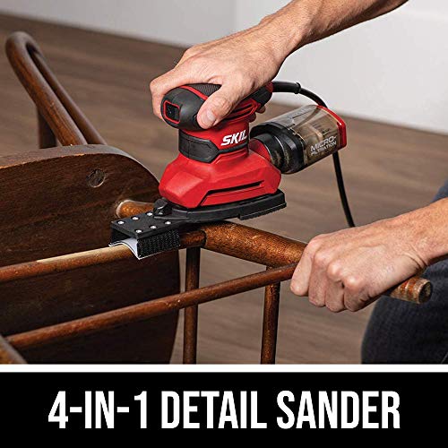 Skil One Size Multi-Function Detail Sander with Micro-Filter Dust Box & 12 Sanding Sheets