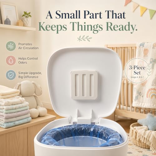 Diaper Pail Filter Holder Replacement 3-Pack for Diaper Genie Complete
