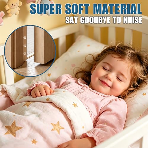 FATLODA 200PCS Clear Rubber Cabinet Bumpers Self-Adhesive Sound Dampening