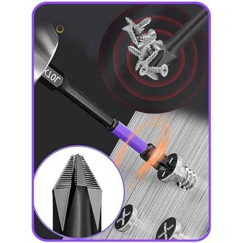 Magnetic Screwdriver Bits - #2 Impact Phillips Bits (6" Long), S2 Steel Magnetic Drill Bits, Anti-Slip Hex Shank for Drills, Screwdrivers & DIY/Professional Use (6 inches - 6 Pcs)