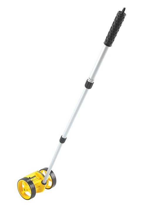 ROLATAPE RT204 Dual 4-Inch Measuring Wheel - Accurate Distance Measurement Tool, Lightweight & Durable, Ideal for Construction, Landscaping, and DIY Projects - Yellow