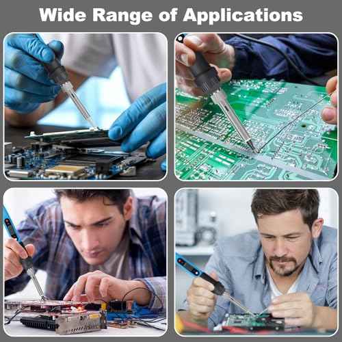 Kodilin 80W Soldering Iron Kit Digital Jewelry Soldering Kit for Electronics Adjustable Temperature Soldering Gun Kit, Micro Soldering Pen