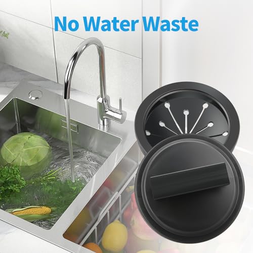 Black 3 Inch Garbage Disposal Splash Guard Cover for Sink - Dincerpen
