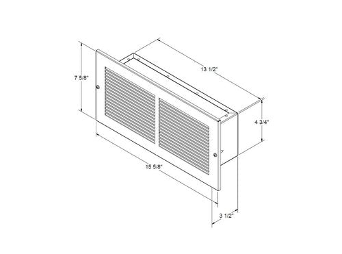 Professional Grade Products Hidden Wall Safe, Hidden as Air Vent in Plain Sight, Secures Jewelry, Valuables, Cash etc, White