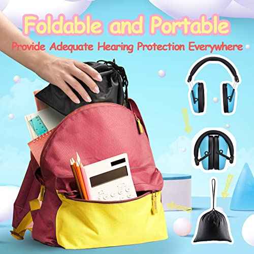 Kids Noise Cancelling Headphones, SNR 28dB Kids Ear Protection Earmuffs for Autism, Toddler, Children, Noise Cancelling Sound Proof Earmuffs/Headphones for Concerts, Air Shows, Fireworks