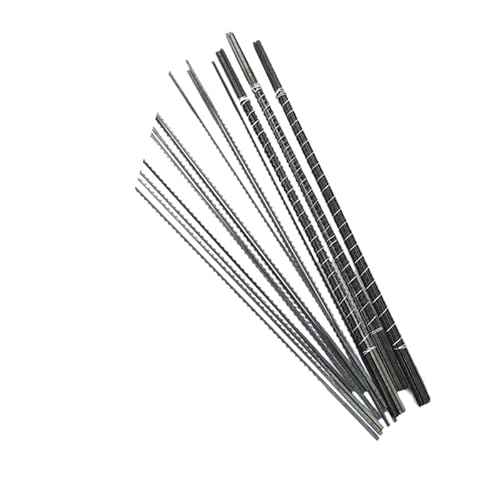 FOXBC Spiral Scroll Saw Blades - Plain End (#4 Fast Wood Cutting)