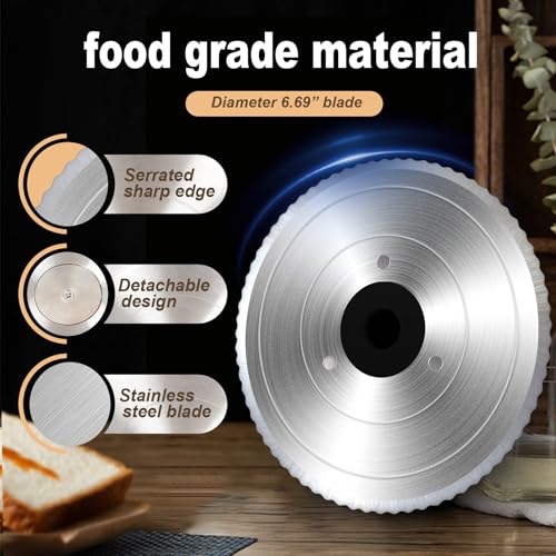 Brvclon 6.69" Replacement Serrated Bread Slicer Blade