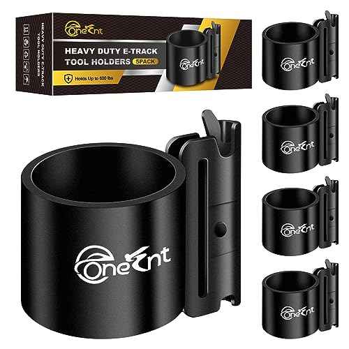 5 Pack E-Track Tool Holders|E Track Accessories for Enclosed Trailer to Heavy Duty Tool Holder |E Track/X Track Tool Hangers to Keep Rakes,Shovels, Broom|E Track Shovel Holder for Truck