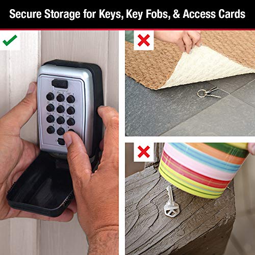 Master Lock Wall Mount Key Lock Box with Combination, 5-Key Capacity, Outdoor Safe