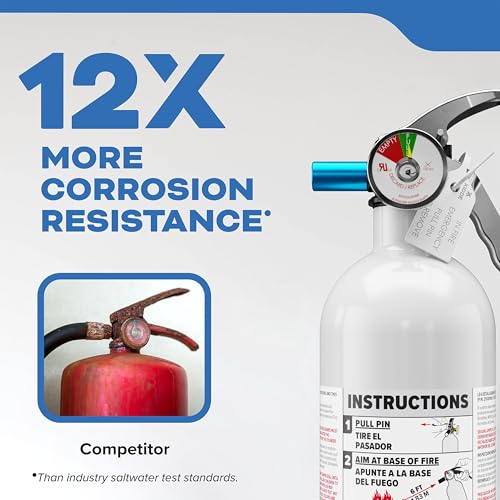 Kidde Mariner 5 Fire Extinguisher 2.5 lbs. - Marine Fire Safety Class B:C