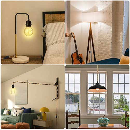 LYOOWNG 15FT Plug-in Pendant Light Cord Kit - DIY Hanging Lamp, Farmhouse Style, 1 Pack