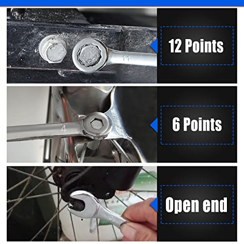 4mm Metric Mini Wrench Set, 10-Piece, High Carbon Steel, Chrome Plated