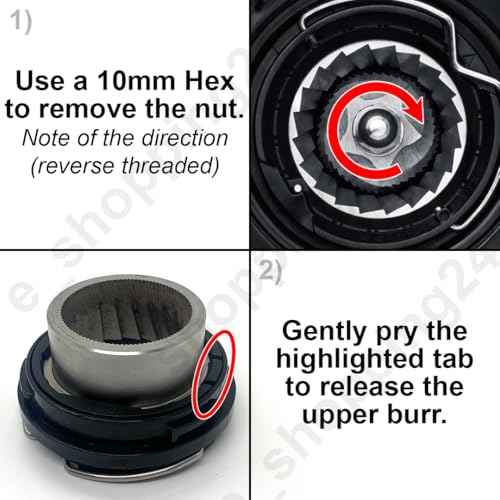Upper & Lower Precision Fit Conical Burrs for Sage/Breville Barista Espresso Coffee Machines Grinders